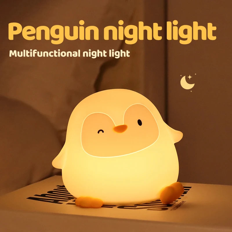 Cute Silicone Squishy Night Lamp Fox Rabbit Dimmable Nursery Nightlight Rechargeable Timing Bedside Table Lamp with Touch Sensor